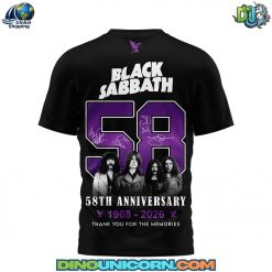 Black Sabbath 58th Anniversary T-shirt