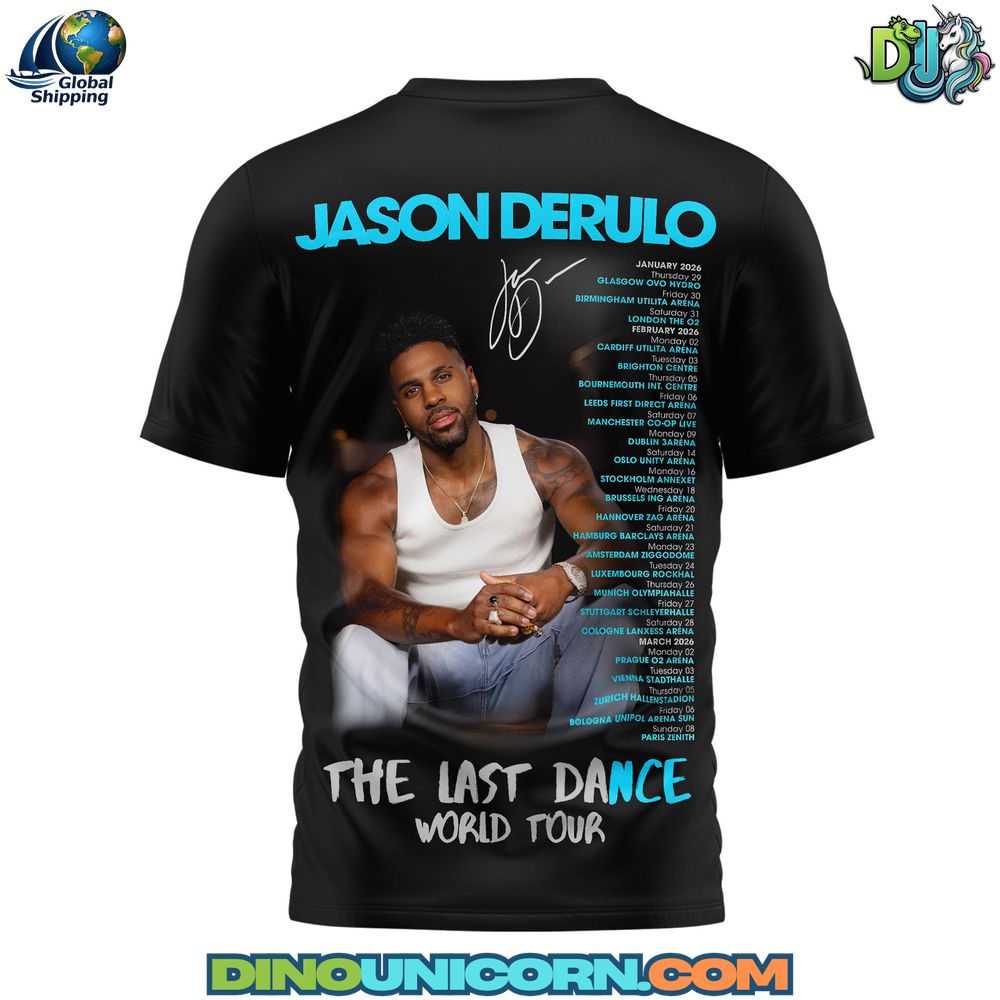 Jason Derulo The Last Dance Tour T-shirt Jason Derulo The Last Dance Tour T-shirt